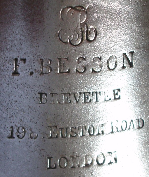 Inscription Cor Besson London 1870